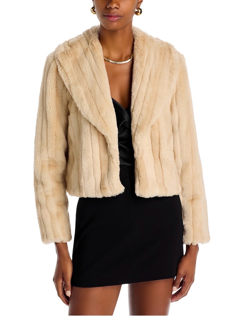 $625 NWT L’Agence Davy Faux Fur Jacket sizes 2 4 6 8 10